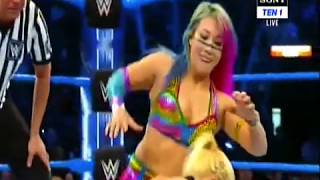 WWE Smackdown 20-02-2019 Asuka vs Mandy Rose Full Fight