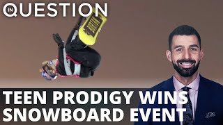 Teenage prodigy wins first Big Air World Cup snowboard event