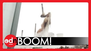 BOOM! Controlled Demolition That Took Months to Plan Brings Down Power Station
