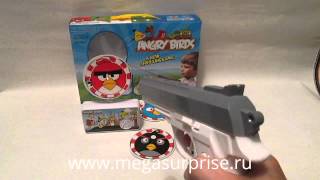 Лазерный тир Angry birds. www.megasurprise.ru