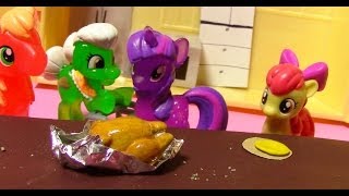 MLP Cooking Thanksgiving Turkey My Little Pony Twilight Fluttershy Apple Bloom