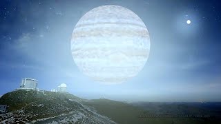 Si los planetas del sistema solar fueran estrellas brillantes a la distancia de la Luna