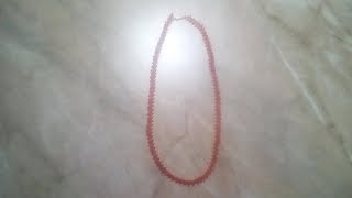 Цепочка "зигзаг" из бисера.