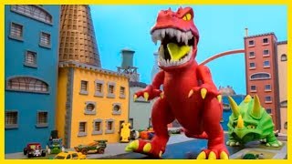 Defeitando Dinos em Hot Wheels City! | Hot Wheels City | Hot Wheels