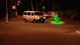 Outdoor lasers. Проекционный светофор. НТВ.