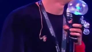 180909 FANCAM Jin's voice cracked (final day BTS LOVE YOURSELF CONCERT in LA) #btsloveyourselftour