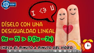 ???? + ???? ¿Cómo decir te amo con desigualdades lineales? | I ️ U