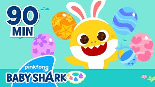 Happy Easter with Baby Shark! | +Compilation | Easter Egg Hunt for Kids 