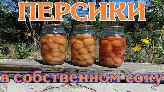 Персики в собственном соку. Заготовка на зиму