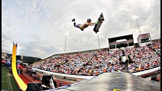BODY BOARD vs MEGA RAMP!