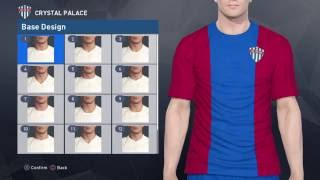 PES 2017 Kit Editing XBOXONE/360 - CRYSTAL PALACE Kits