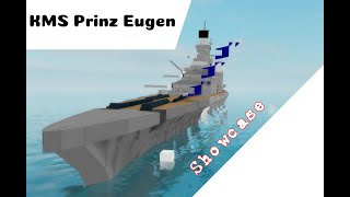 KMS Prinz Eugen Ship review ||Plane crazy||(Roblox)