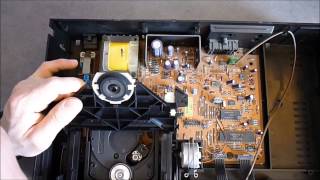 Vintage cost effective Philips CD player teardown CD482 from around 1988