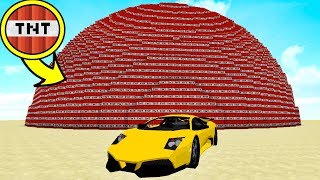 100,000 ТНТ ПРОТИВ МАШИНЫ В МАЙНКРАФТ ! КАК ВЫЖИТЬ В MINECRAFT ? ТРОЛЛИНГ , ЗАЩИТА НУБА , МУЛЬТИК