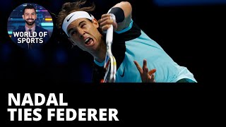 Nadal ties Federer after historic Grand Slam victory