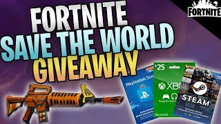 Huge 130 Fortnite sunbeam  @ 50 like save the World Giveaway Live Now join to get gun