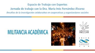 Cooperativas y organizaciones sociales: Militancia académica