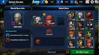 Marvel Future Fight: Tier 2 Ant-Man Solo Ebony Maw (1st Attempt)
