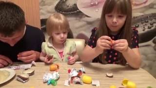 Желе Челлендж с сюрпризами! "Какашки" в шоко. яйцах киндер сюрпризах)))! Kinder Surprise challendge!