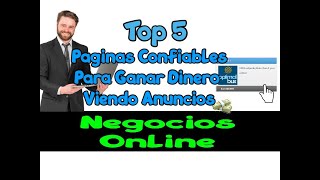 TOP 5 Paginas Mas Confiables Para Ganar Dinero Viendo Anuncios|Ganar Dinero Viendo Anuncios 2020|