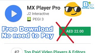 Latest Mx Player Pro apk 2018 Free Download - Mx Player Pro Free me kaise download kare  100% FREE