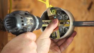 How to Install a Light Fixture With a Ground Wire When the Outlet Box Does... : DIY Electrical Work