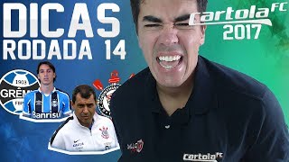 CARTOLA FC 2017 - RODADA 14 - MUDEI O ESQUEMA TÁTICO - DICAS