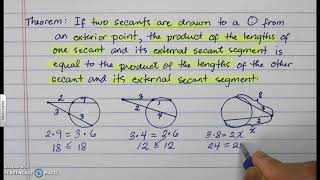 Segments Formed by Chords, Secants, and Tangents