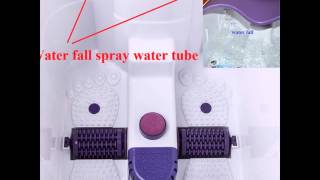 Kendal FBD2535 Deep Foot and Leg Spa Bath Massager with Motorized Rolling Massage