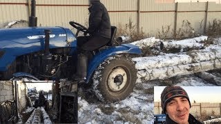 Русич 224 (чувашпиллер) Трактор может! таскаем бревна!