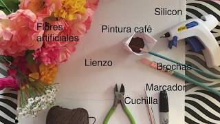 Decora tu casa fácil y rapido (LIENZO FLORAL)