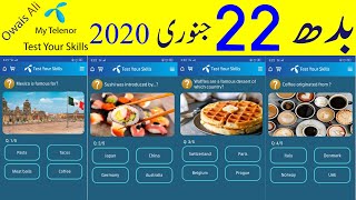 My Telenor App Question 22 January 2020 Test Your Skills Questions and Answers  Telenor Quiz Today