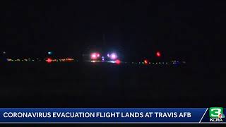 Coronavirus evacuation flight lands at Travis Air Force Base: https://bit.ly/2uiRYeI
