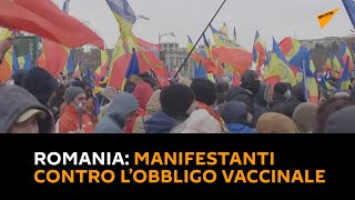 #Romania: radunano di manifestanti fuori dal palazzo del parlamento contro l’obbligo vaccinale