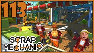 Seting Up The Log Trailer - Scrap Mechanic Gameplay - Part 113 [Let's Play Scrap Mechanic]