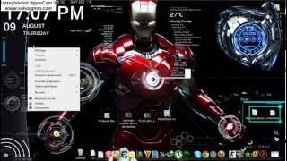 themes 2012 win 7 (rainmeter iron man)