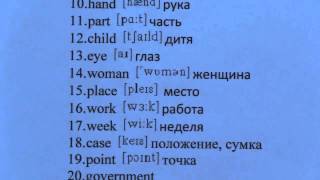 Английский для начинающих - Часто используемые слова (Урок 1)