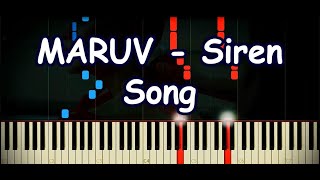 MARUV - Siren Song [Piano Cover & Tutorial by ardier16]