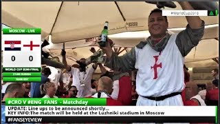 World Cup semi-final Croatia celebrates, England lose: FansEyeView (LIVE + Tape)