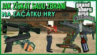 GTA San Andreas - Jak získat RPG, M4, Sniperku, Desert Eagle atd. na začátku hry v Los Santos