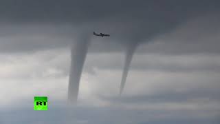 Plane dodges tornadoes in hair-raising landing in Sochi, Russia