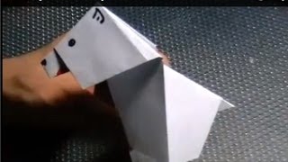 Как сделать из бумаги собаку