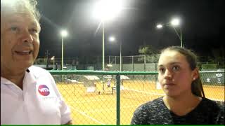 JESSICA HINOJOSA COSECHO DE SU TENIS  UNA BECA DE 400 MILDÓLARES, GRANDES RECUERDOS Y UN FUTUROPROMI