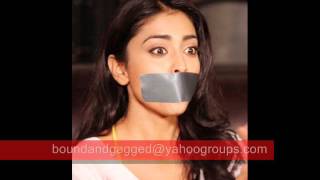 fake indian actress bound gagged