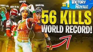 FORTNITE 56 KILLS WORLD RECORD!(ft. Nick Eh 30, FaZe SpaceLyon & Turkeylips)- Fortnite Battle Royale