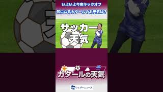 サッカーW杯　日本第２戦　いよいよ今夜キックオフ　気になる現地「カタールの天気は？」#shorts