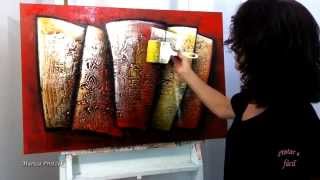 Pintar é fácil-Curso de Pintura em tela Abstrato - Online