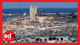 Dramatic Aerial Footage Shows Scale of Cleanup Operation in Beirut Port Area