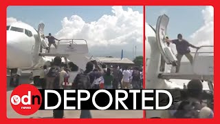 Deported Haitians Rush Back to US-Bound Plane