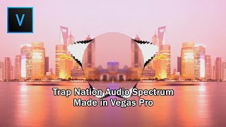Trap Nation-like audio spectrum made in Sony Vegas (Download Link)